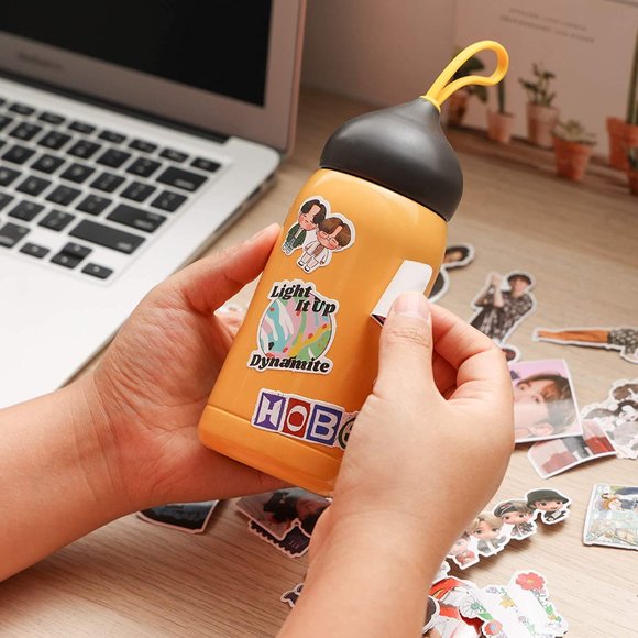 77 PCS of Trendy BTS  Waterproof Stickers for Laptops, Water Bottles - Picture 4 of 7